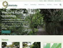 Tablet Screenshot of greenway.org.au